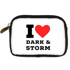 I Love Dark And Storm Digital Camera Leather Case by ilovewhateva
