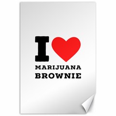 I Love Marijuana Brownie Canvas 20  X 30  by ilovewhateva
