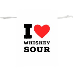 I Love Whiskey Sour Lightweight Drawstring Pouch (xl) by ilovewhateva