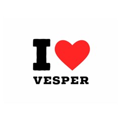 I Love Vesper Two Sides Premium Plush Fleece Blanket (extra Small) by ilovewhateva