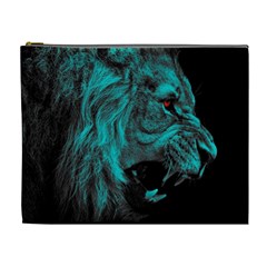 Angry Male Lion Predator Carnivore Cosmetic Bag (xl)