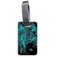 Angry Male Lion Predator Carnivore Luggage Tag (one Side)
