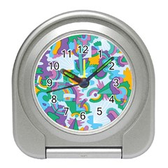 Pattern Hotdogtrap Travel Alarm Clock