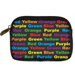 Red Yellow Blue Green Purple Digital Camera Leather Case Front