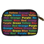 Red Yellow Blue Green Purple Digital Camera Leather Case Back