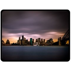 Sydney Australia Travel Oceania Two Sides Fleece Blanket (large) by Salman4z