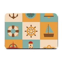 Nautical Elements Collection Small Doormat by Salman4z