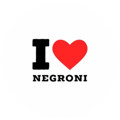 I Love Negroni Wooden Puzzle Round by ilovewhateva