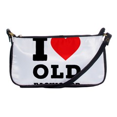 I Love Old Fashioned Shoulder Clutch Bag by ilovewhateva