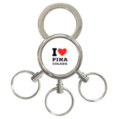 I Love Pina Colada 3-ring Key Chain by ilovewhateva