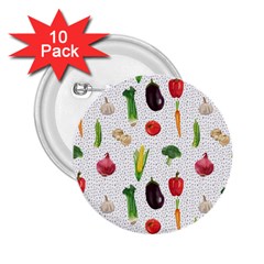 Vegetable 2 25  Buttons (10 Pack)  by SychEva