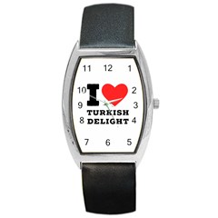 I Love Turkish Delight Barrel Style Metal Watch by ilovewhateva