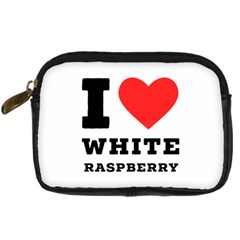 I Love White Raspberry Digital Camera Leather Case by ilovewhateva