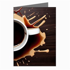 Coffee Cafe Espresso Drink Beverage Greeting Cards (pkg Of 8) by Ravend