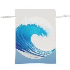 Wave Tsunami Tidal Wave Ocean Sea Water Lightweight Drawstring Pouch (xl)