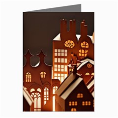 Gingerbread House Gingerbread Christmas Xmas Winter Greeting Cards (pkg Of 8) by Ravend