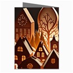 Gingerbread House Gingerbread Christmas Xmas Winter Greeting Cards (Pkg of 8) Right
