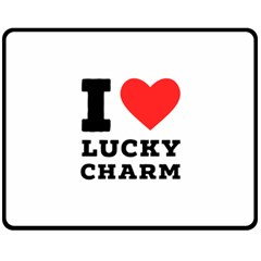 I Love Lucky Charm Two Sides Fleece Blanket (medium) by ilovewhateva