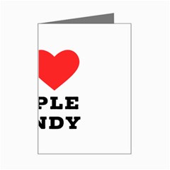 I Love Apple Candy Mini Greeting Card by ilovewhateva