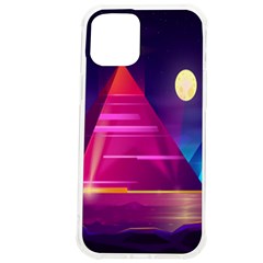 Egyptian-pyramids-night-landscape-cartoon Iphone 12 Pro Max Tpu Uv Print Case by Salman4z