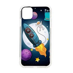 Spaceship-astronaut-space Iphone 11 Tpu Uv Print Case by Salman4z