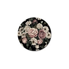 Elegant-seamless-pattern-blush-toned-rustic-flowers Golf Ball Marker (10 Pack) by Salman4z