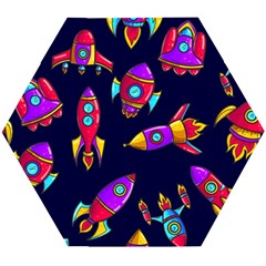 Space-patterns Wooden Puzzle Hexagon by Salman4z