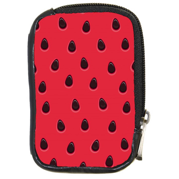 Seamless-watermelon-surface-texture Compact Camera Leather Case
