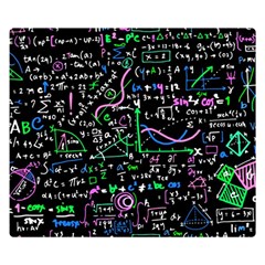Math-linear-mathematics-education-circle-background Premium Plush Fleece Blanket (small) by Salman4z