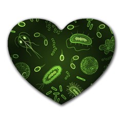 Bacteria-virus-seamless-pattern-inversion Heart Mousepad