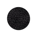 Math-equations-formulas-pattern Rubber Round Coaster (4 pack)