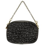 Math-equations-formulas-pattern Chain Purse (Two Sides)