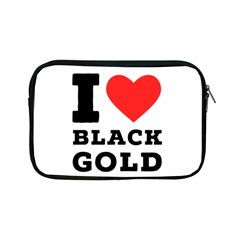 I Love Black Gold Apple Ipad Mini Zipper Cases by ilovewhateva