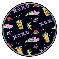 Cute-girl-things-seamless-background Wireless Fast Charger(black) by Salman4z