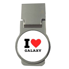 I Love Galaxy  Money Clips (round)  by ilovewhateva