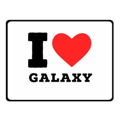 I Love Galaxy  Fleece Blanket (small) by ilovewhateva