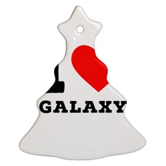 I Love Galaxy  Christmas Tree Ornament (two Sides) by ilovewhateva
