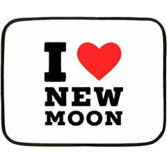 I Love New Moon Two Sides Fleece Blanket (mini) by ilovewhateva