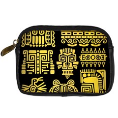 American-golden-ancient-totems Digital Camera Leather Case by Salman4z