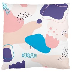 Hand-drawn-abstract-organic-shapes-background Standard Premium Plush Fleece Cushion Case (one Side) by Salman4z