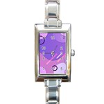 Colorful-abstract-wallpaper-theme Rectangle Italian Charm Watch
