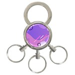 Colorful-abstract-wallpaper-theme 3-Ring Key Chain
