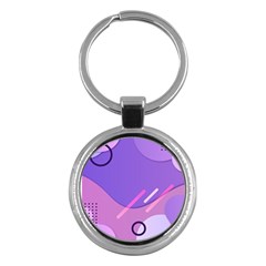 Colorful-abstract-wallpaper-theme Key Chain (round) by Salman4z