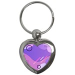 Colorful-abstract-wallpaper-theme Key Chain (Heart)