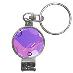 Colorful-abstract-wallpaper-theme Nail Clippers Key Chain
