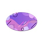 Colorful-abstract-wallpaper-theme Sticker Oval (100 pack)