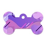 Colorful-abstract-wallpaper-theme Dog Tag Bone (Two Sides)