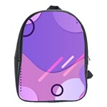 Colorful-abstract-wallpaper-theme School Bag (Large)