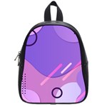 Colorful-abstract-wallpaper-theme School Bag (Small)