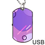 Colorful-abstract-wallpaper-theme Dog Tag USB Flash (Two Sides)